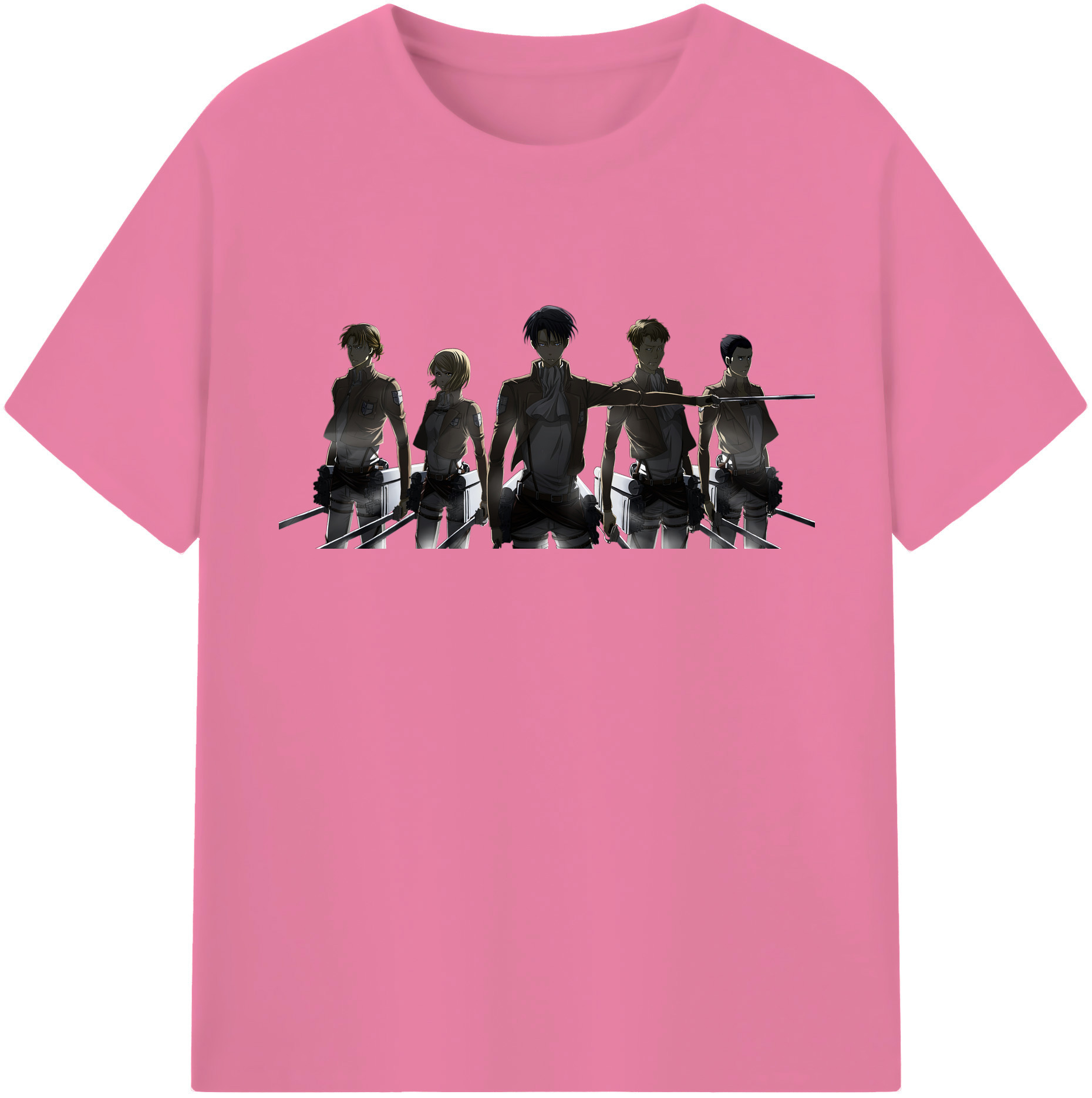 （画像用） 進撃の巨人 Attack on Titan 綿100％半袖Tシャツ（フロントプリント）